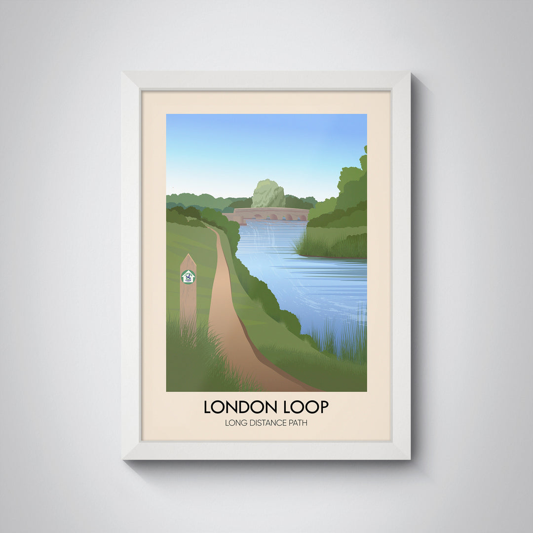 London Loop Long Distance Path Travel Poster