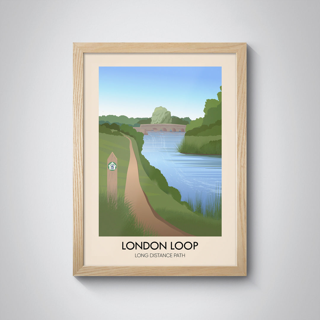 London Loop Long Distance Path Travel Poster