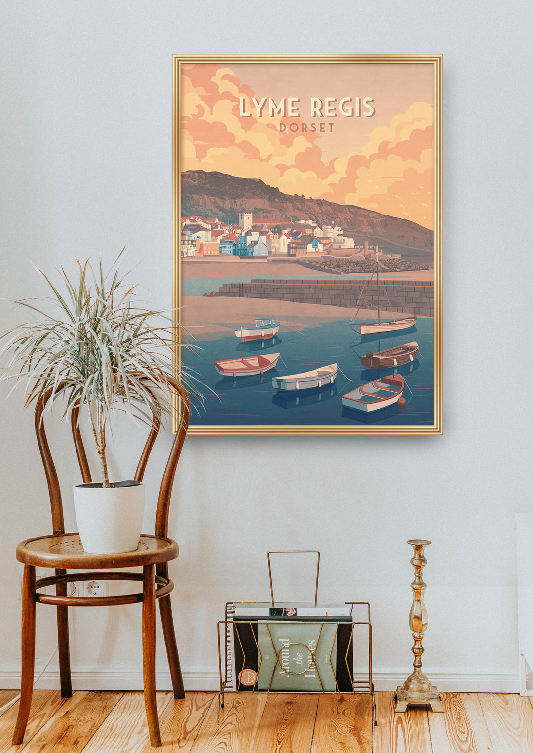 Lyme Regis Seaside Travel Poster