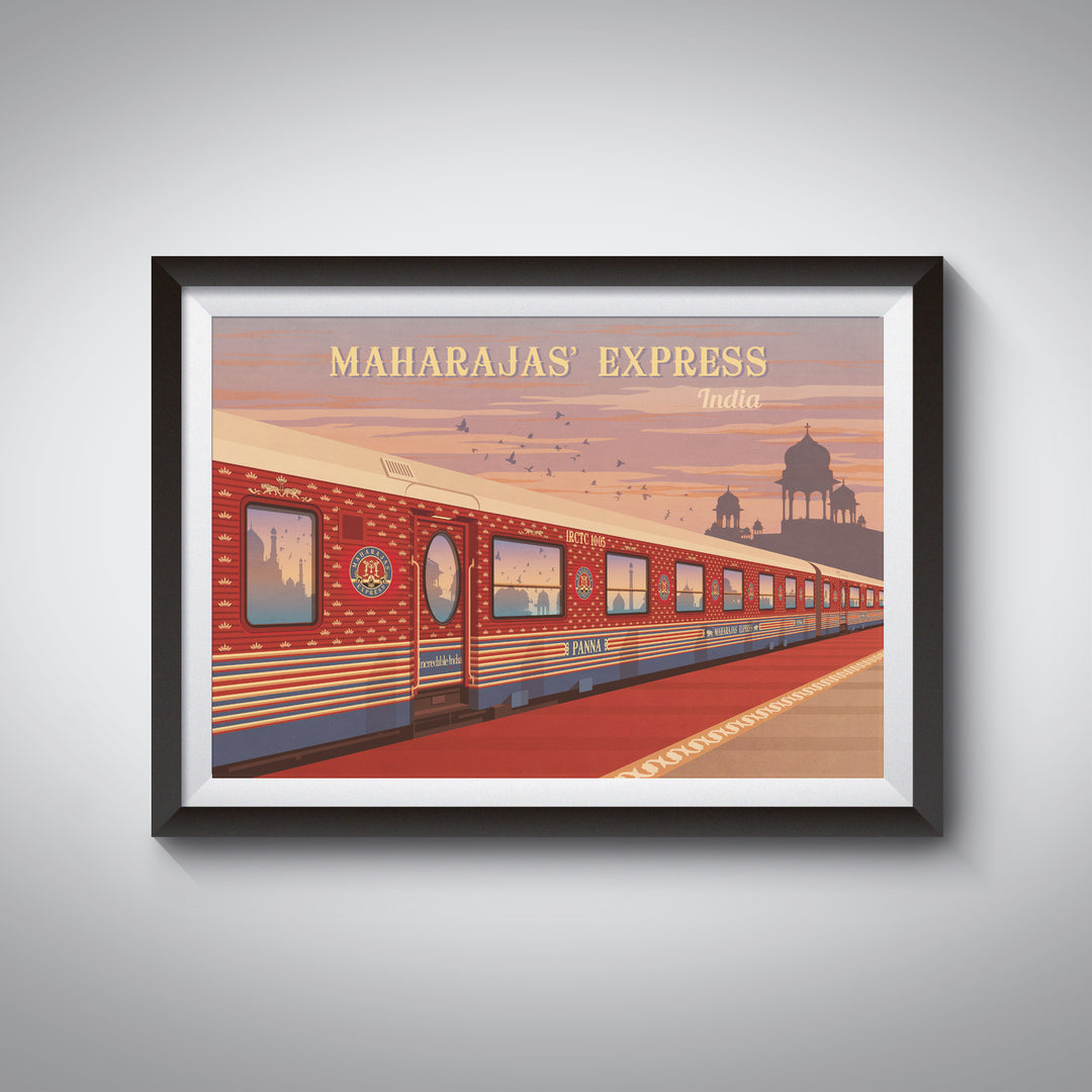 Maharajas Express Railway Travel Poster