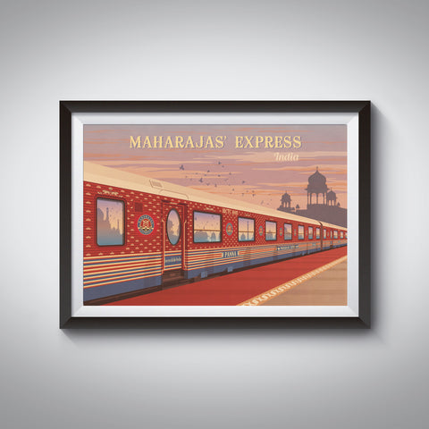 Maharajas Express Railway Travel Poster