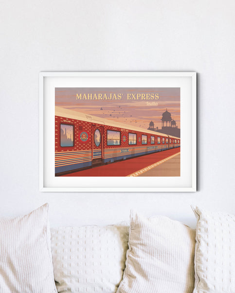 Maharajas Express Railway Travel Poster