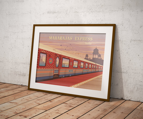 Maharajas Express Railway Travel Poster