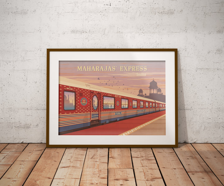 Maharajas Express Railway Travel Poster