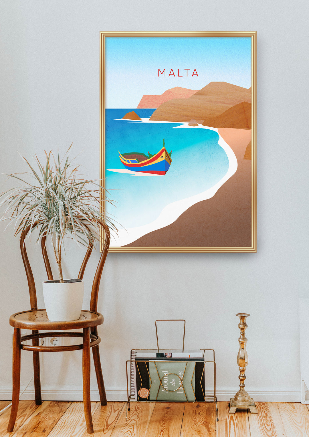 Malta Minimal Travel Poster