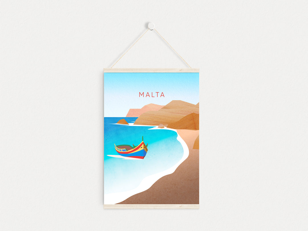 Malta Minimal Travel Poster