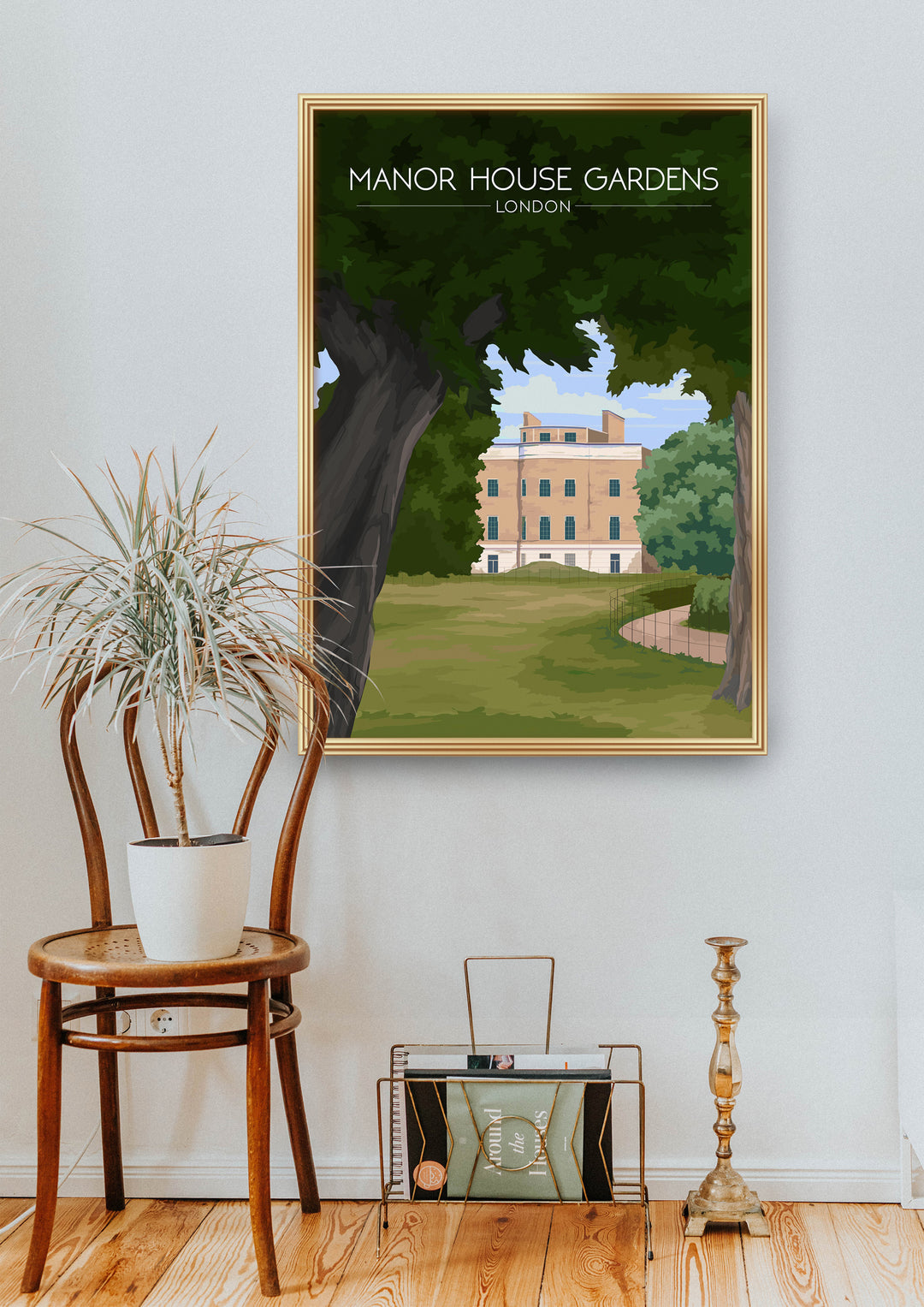 Manor House Gardens London Travel Poster