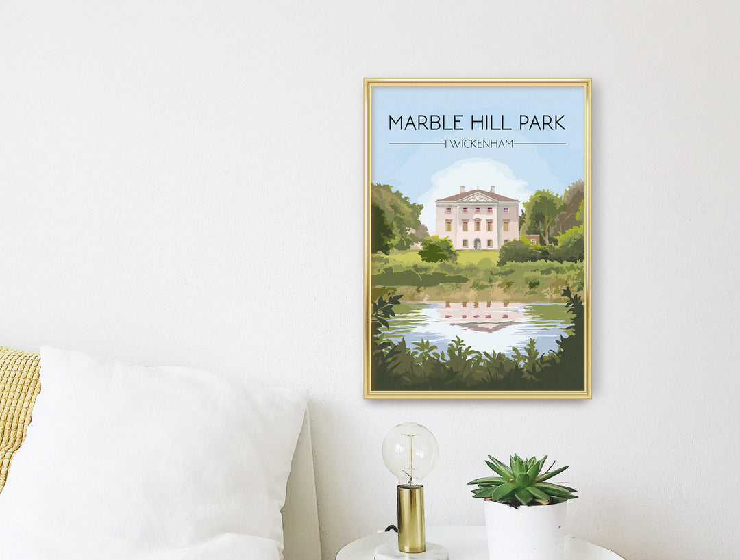 Marble Hill Park Twickenham Travel Poster