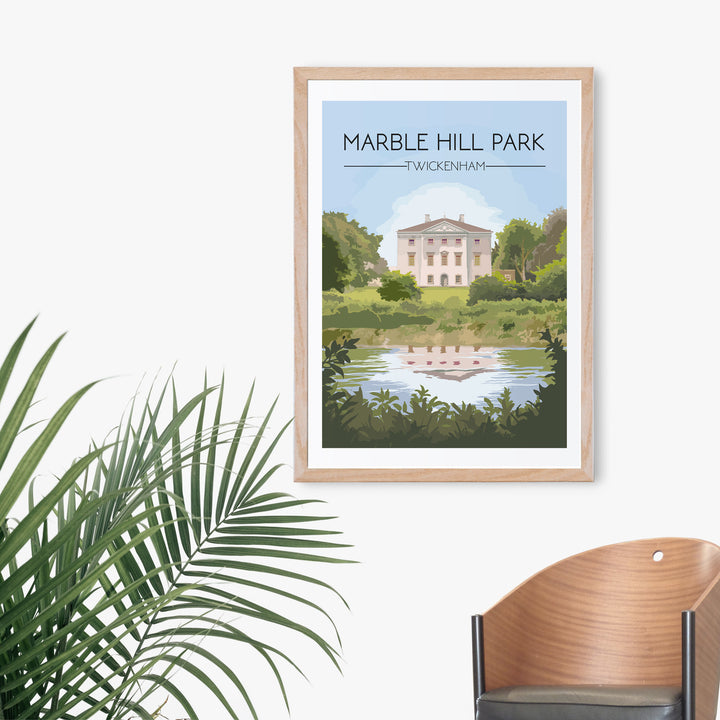 Marble Hill Park Twickenham Travel Poster