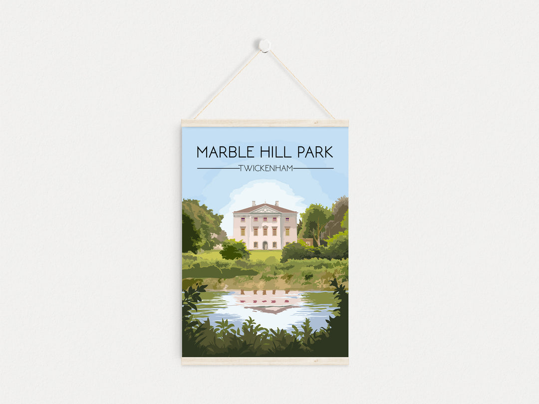 Marble Hill Park Twickenham Travel Poster