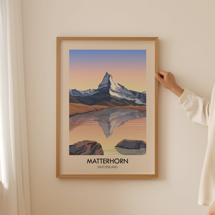 Matterhorn Switzerland Travel Poster