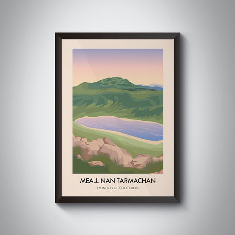 Meall Nan Tarmachan Munros of Scotland Travel Poster