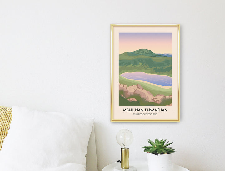 Meall Nan Tarmachan Munros of Scotland Travel Poster