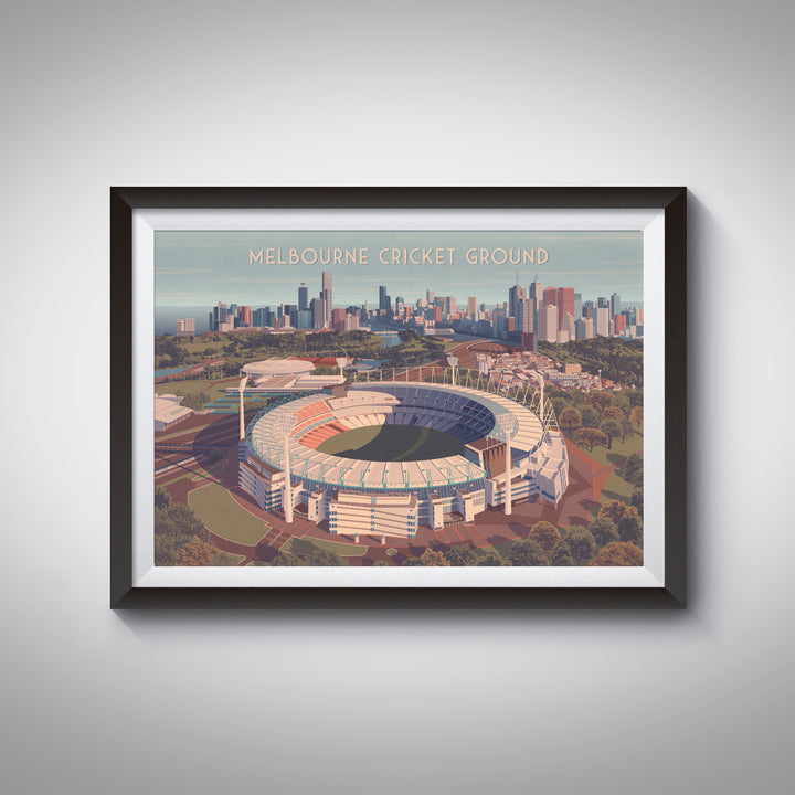 Melbourne Cricket Ground Australia Travel Poster