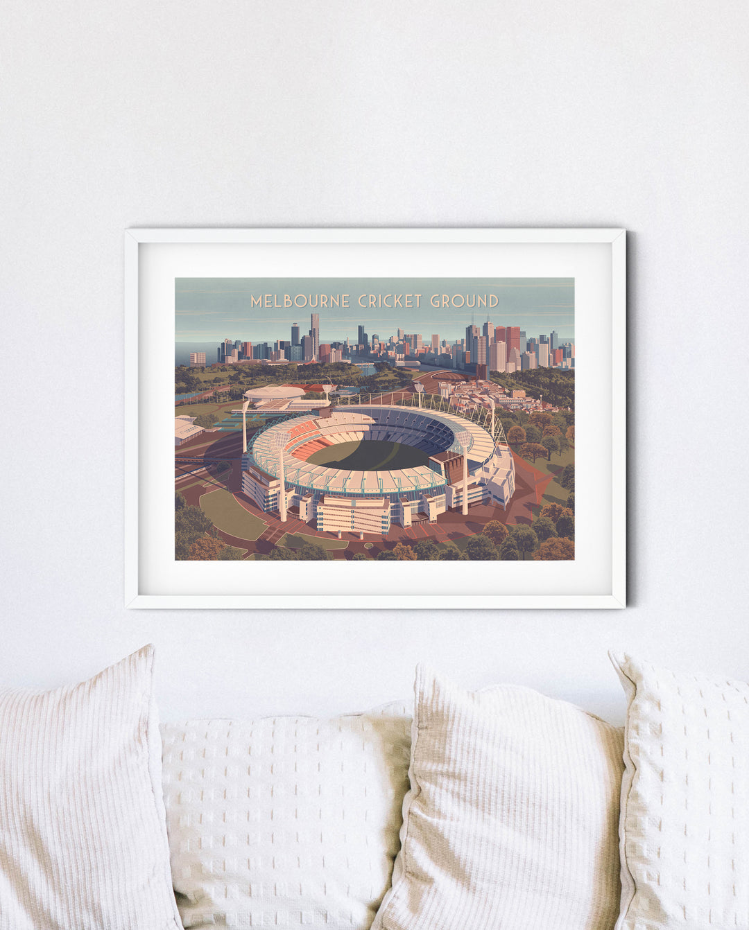 Melbourne Cricket Ground Australia Travel Poster