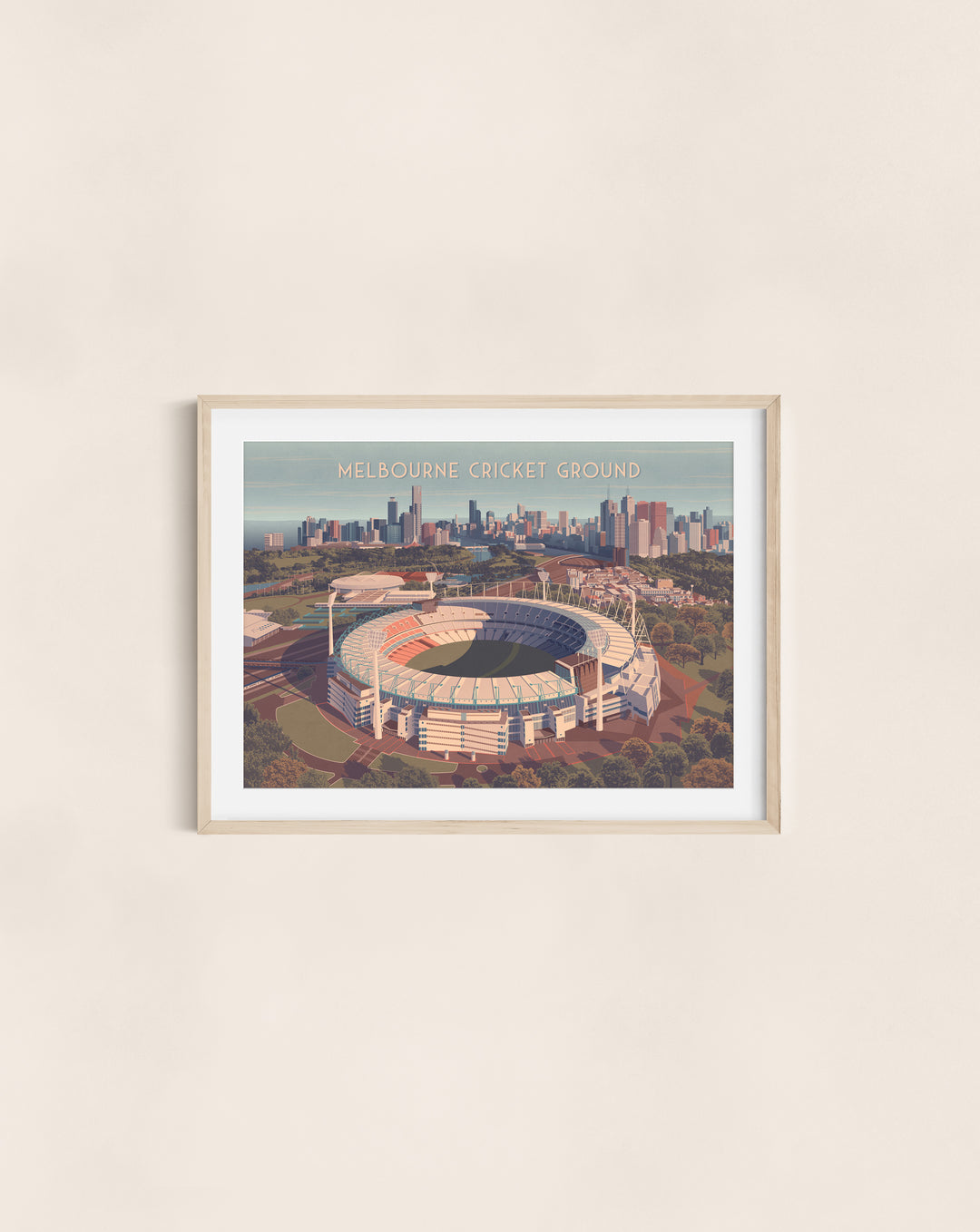 Melbourne Cricket Ground Australia Travel Poster