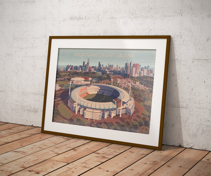 Melbourne Cricket Ground Australia Travel Poster