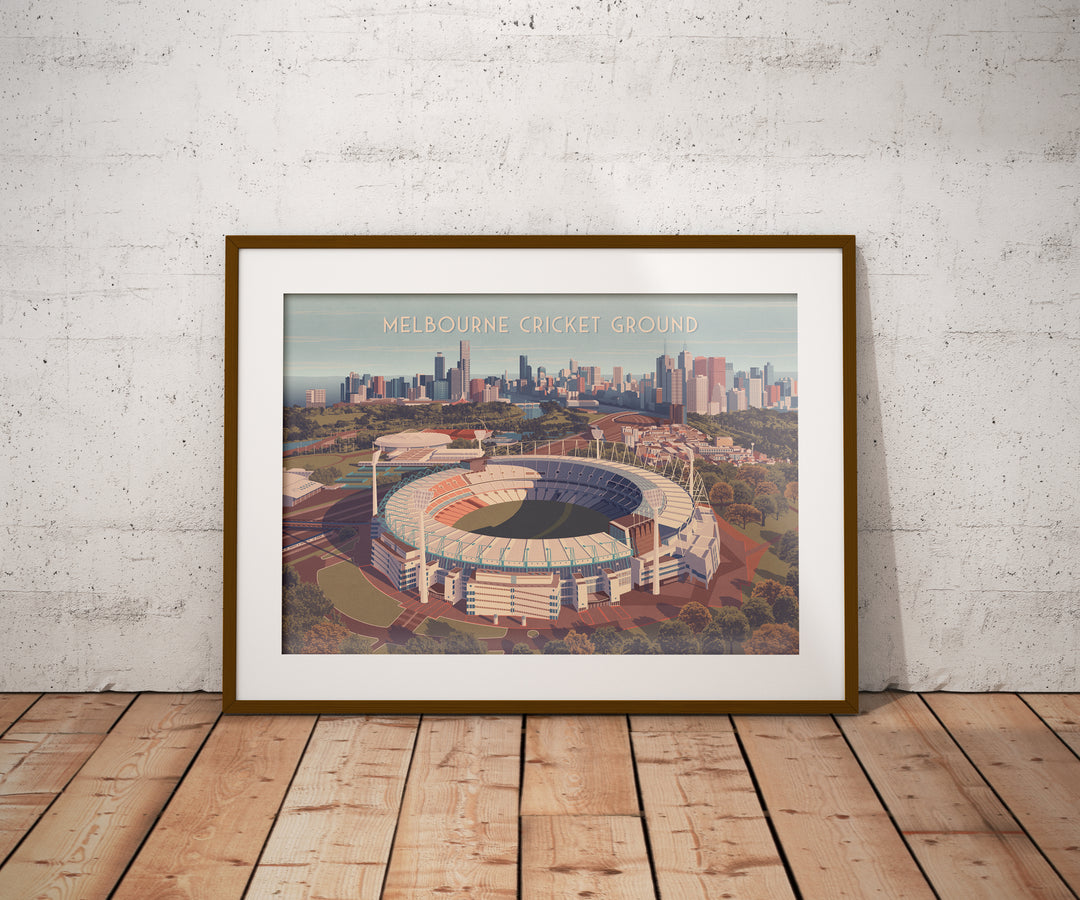 Melbourne Cricket Ground Australia Travel Poster