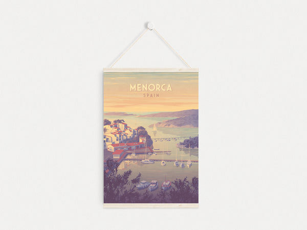 Menorca Spain Travel Poster
