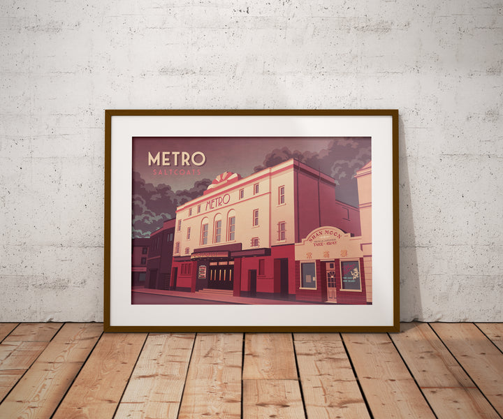 Metro Club Saltcoats Travel Poster