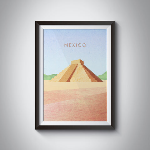 Mexico Minimal Travel Poster