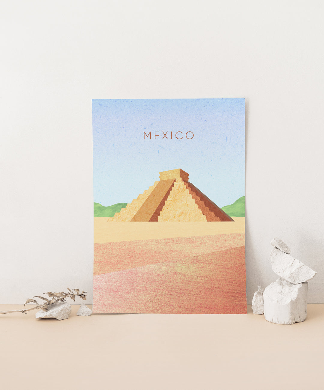 Mexico Minimal Travel Poster