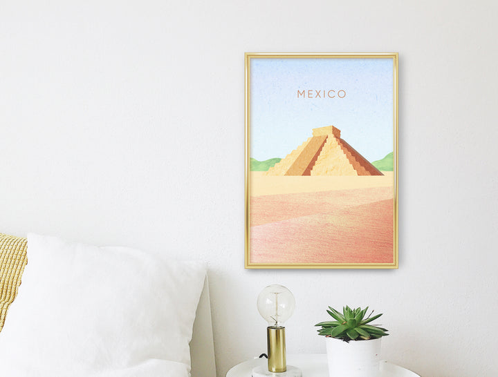 Mexico Minimal Travel Poster