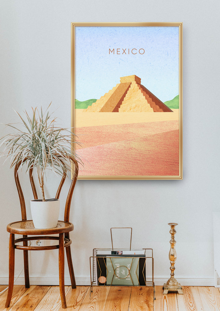 Mexico Minimal Travel Poster