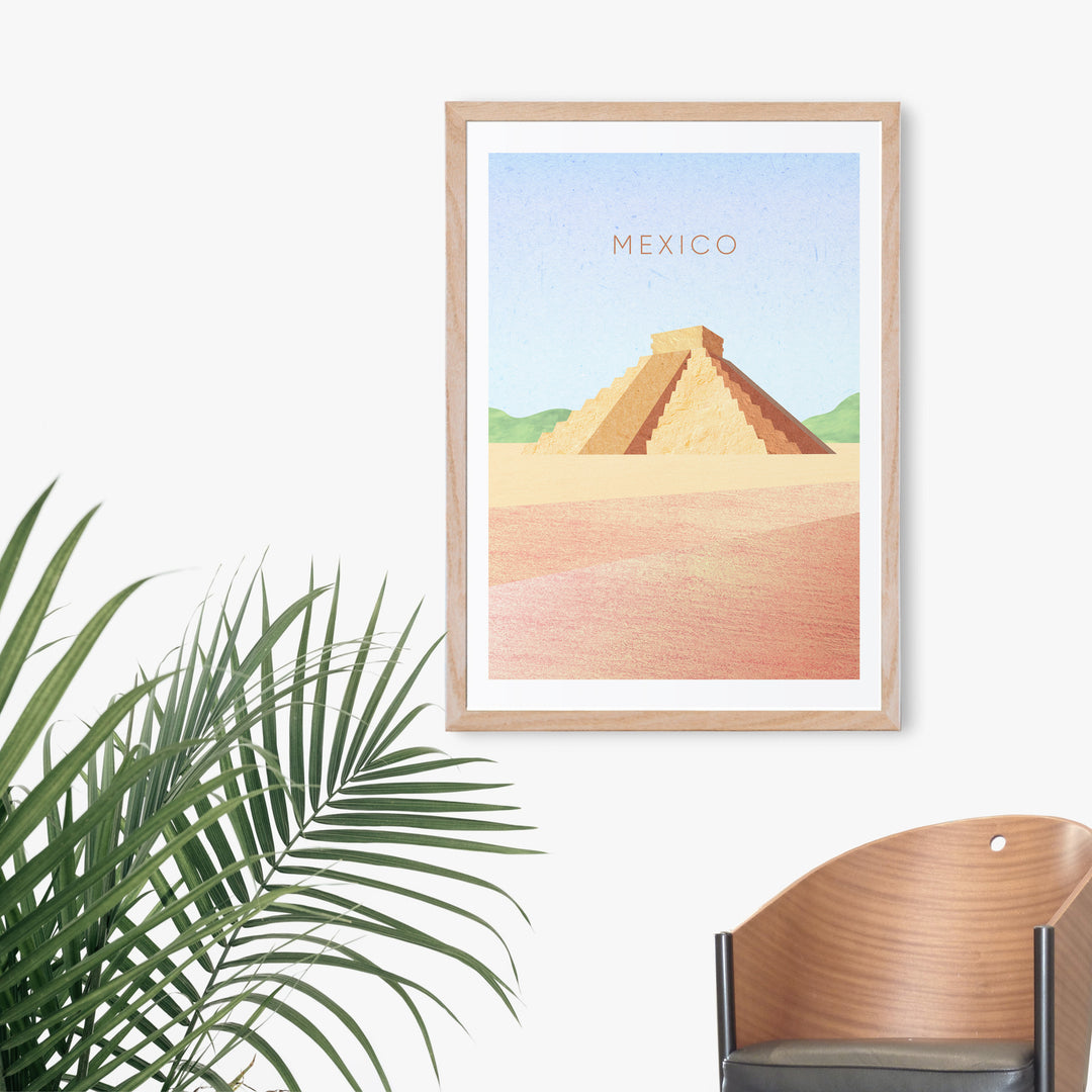 Mexico Minimal Travel Poster