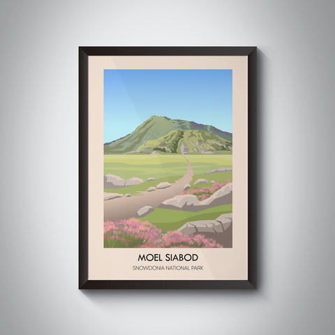 Moel Siabod Snowdonia National Park Travel Poster