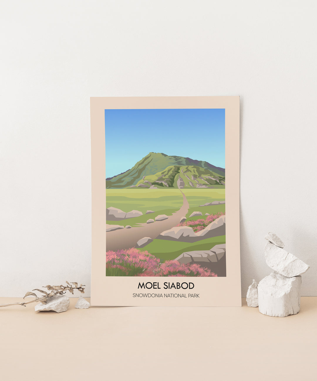 Moel Siabod Snowdonia National Park Travel Poster