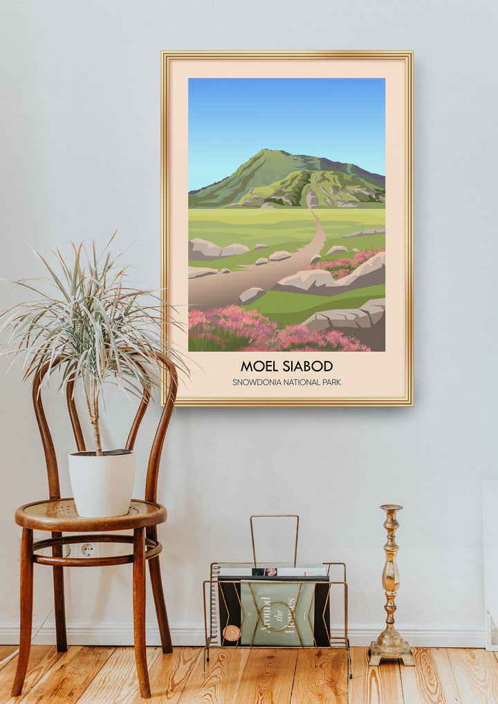 Moel Siabod Snowdonia National Park Travel Poster