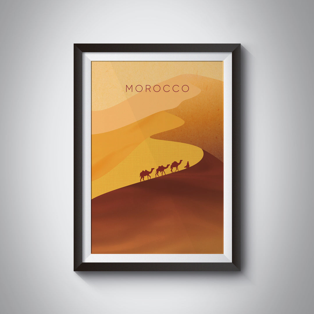 Morocco Minimal Travel Poster