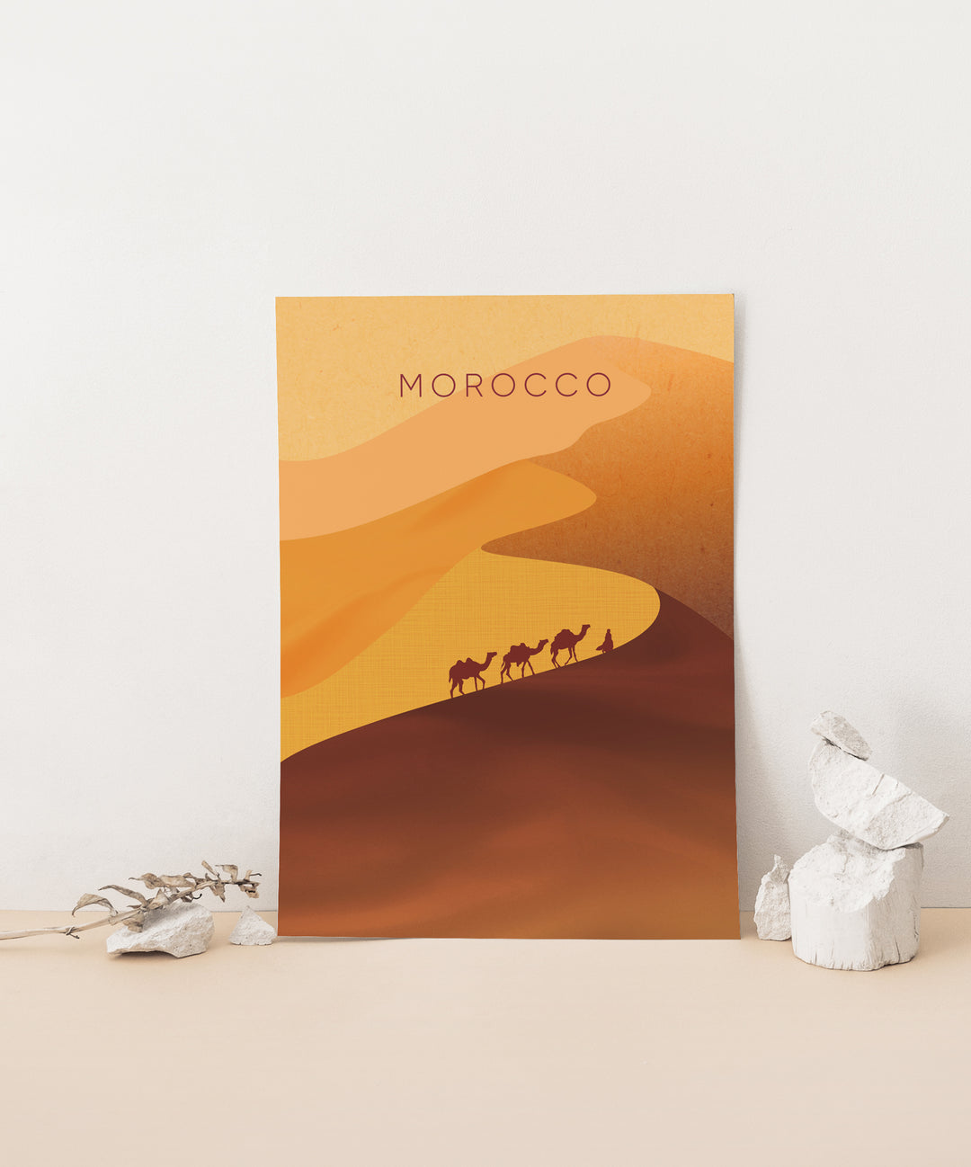 Morocco Minimal Travel Poster