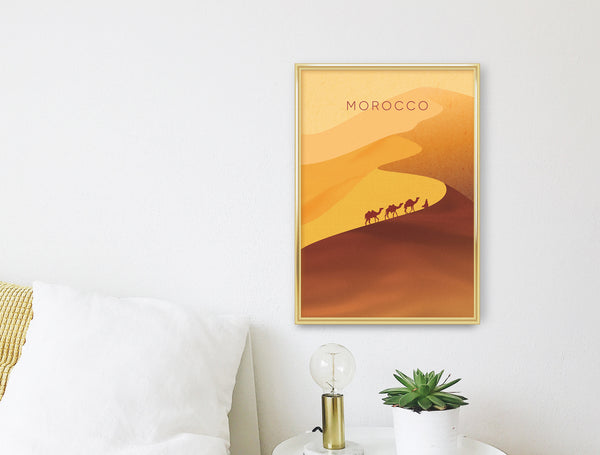 Morocco Minimal Travel Poster