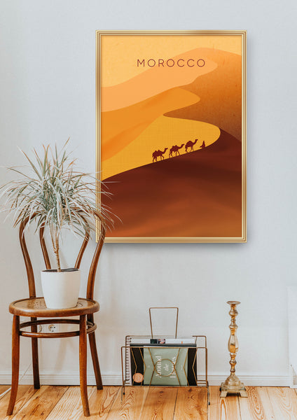 Morocco Minimal Travel Poster