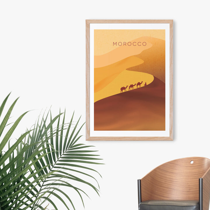 Morocco Minimal Travel Poster