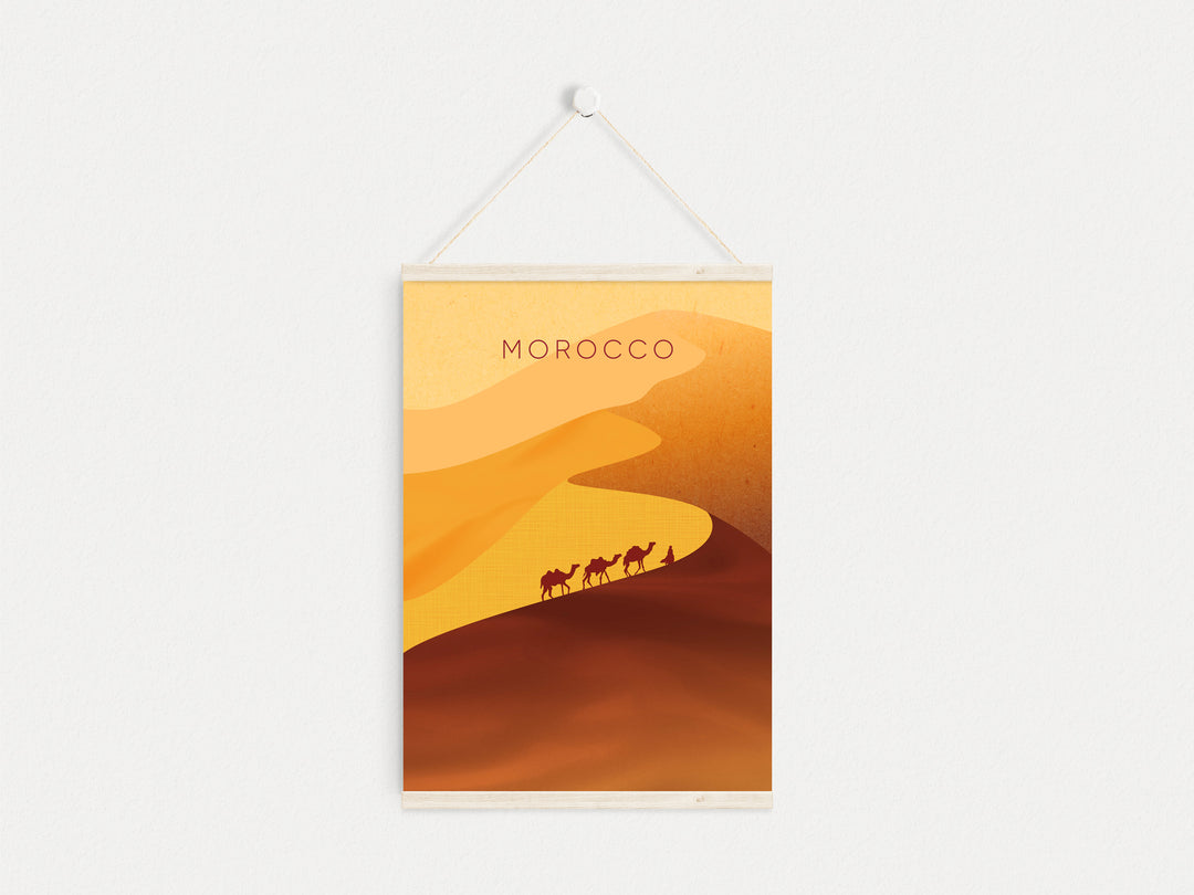 Morocco Minimal Travel Poster