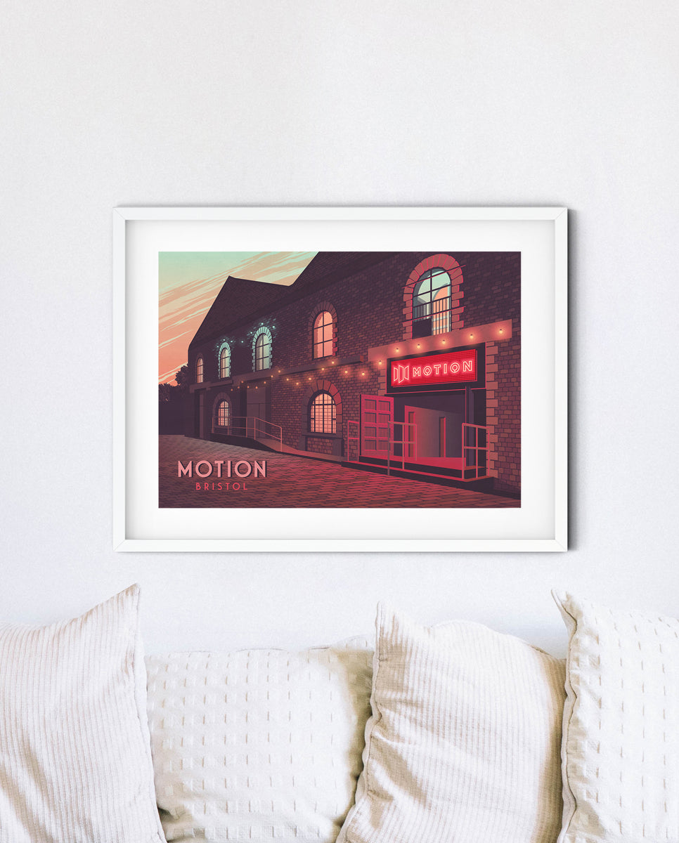 Motion Bristol Travel Poster Bucket List Prints