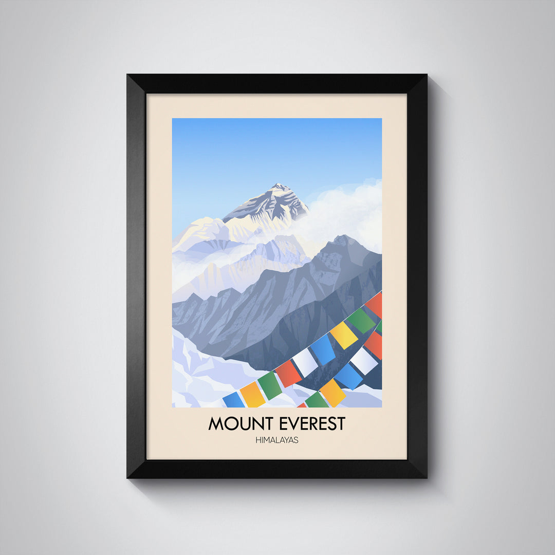 Mount Everest Himalayas Travel Poster