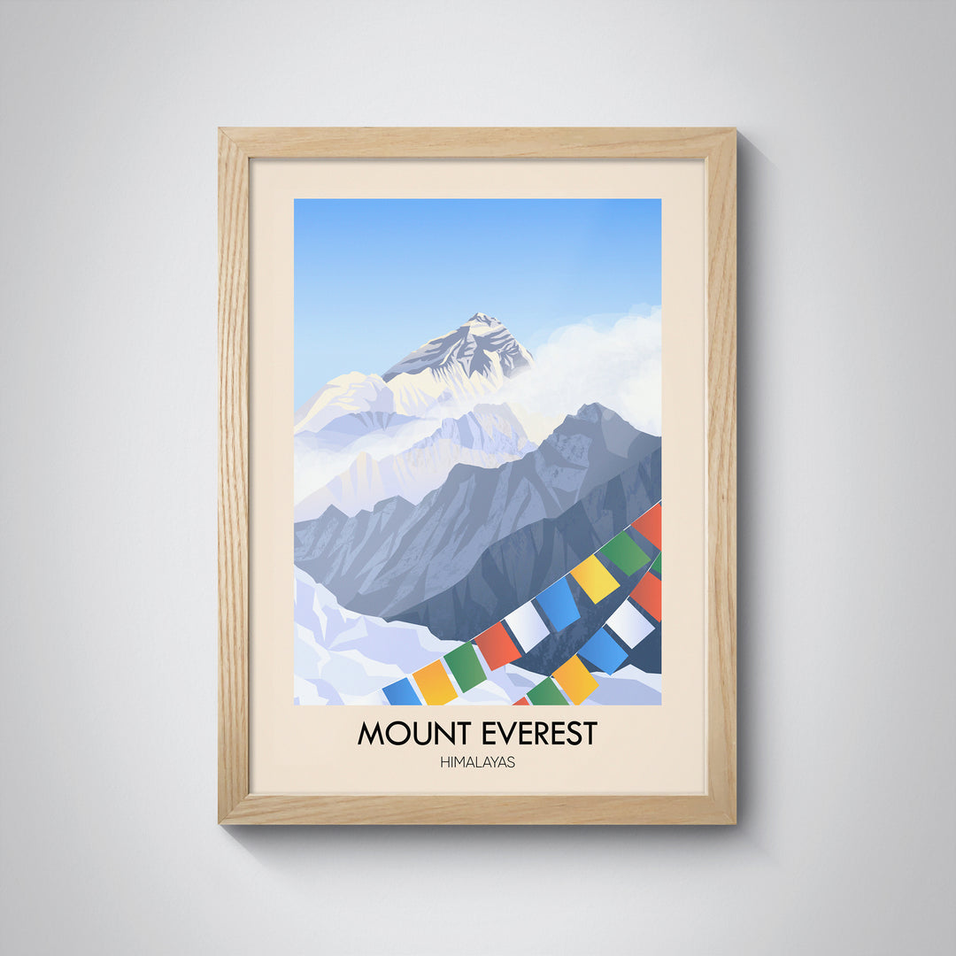 Mount Everest Himalayas Travel Poster