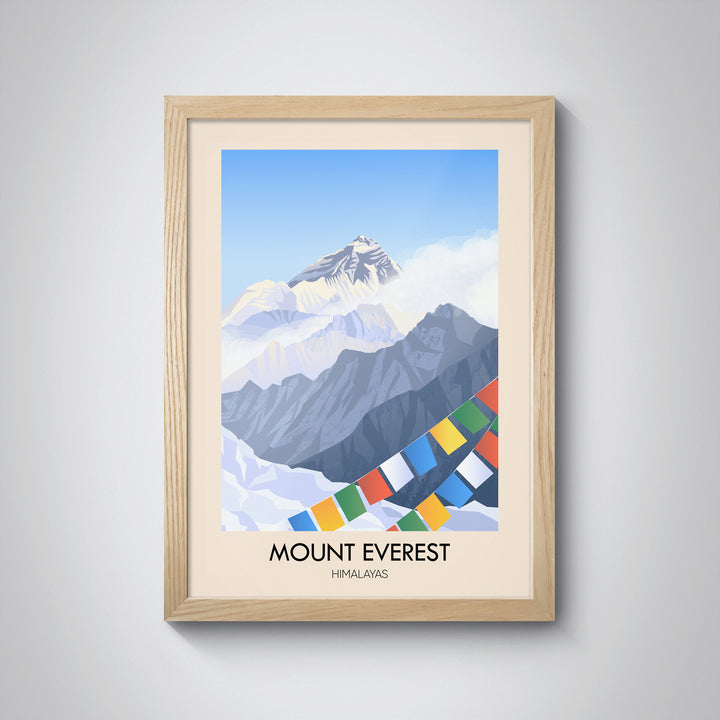 Mount Everest Himalayas Travel Poster