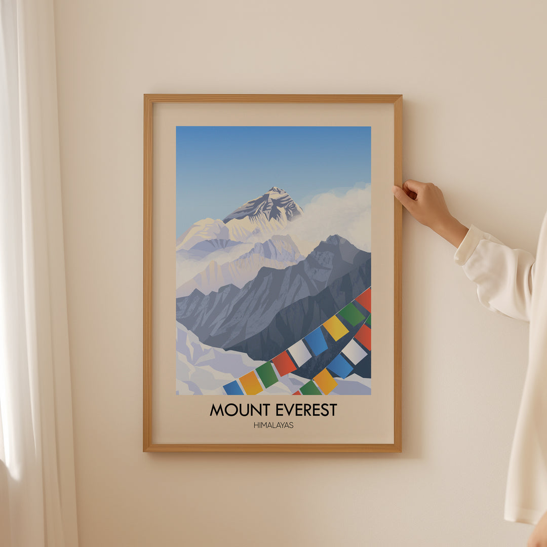 Mount Everest Himalayas Travel Poster