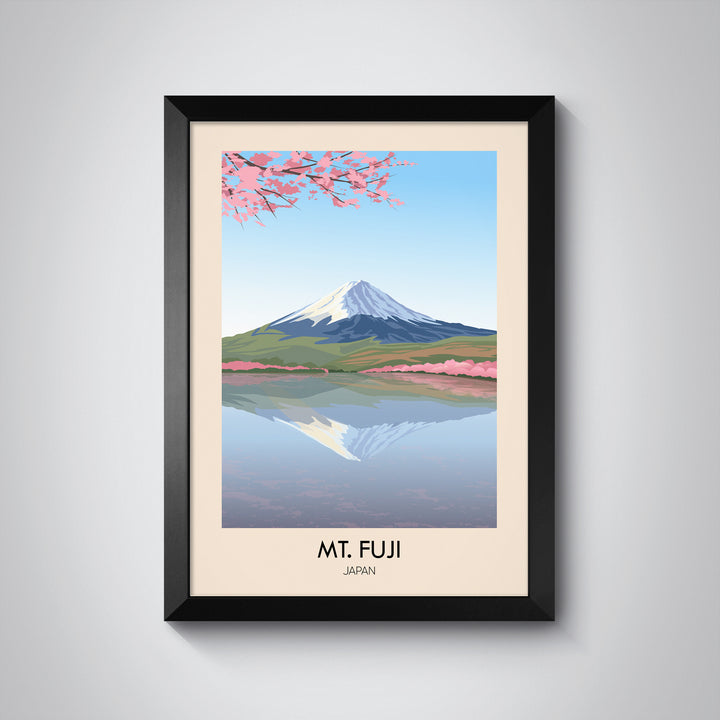 Mt Fuji Japan Travel Poster