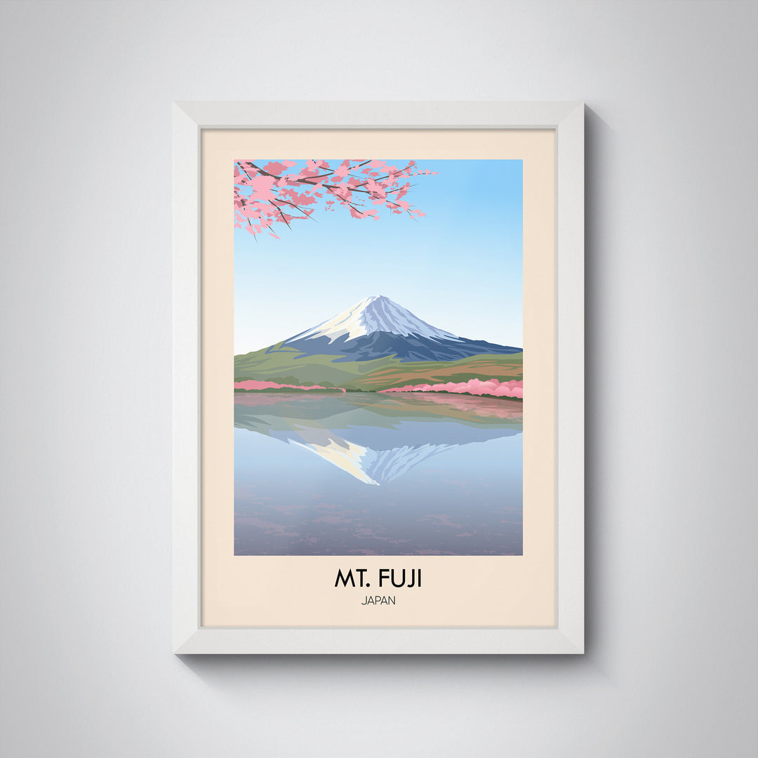 Mt Fuji Japan Travel Poster