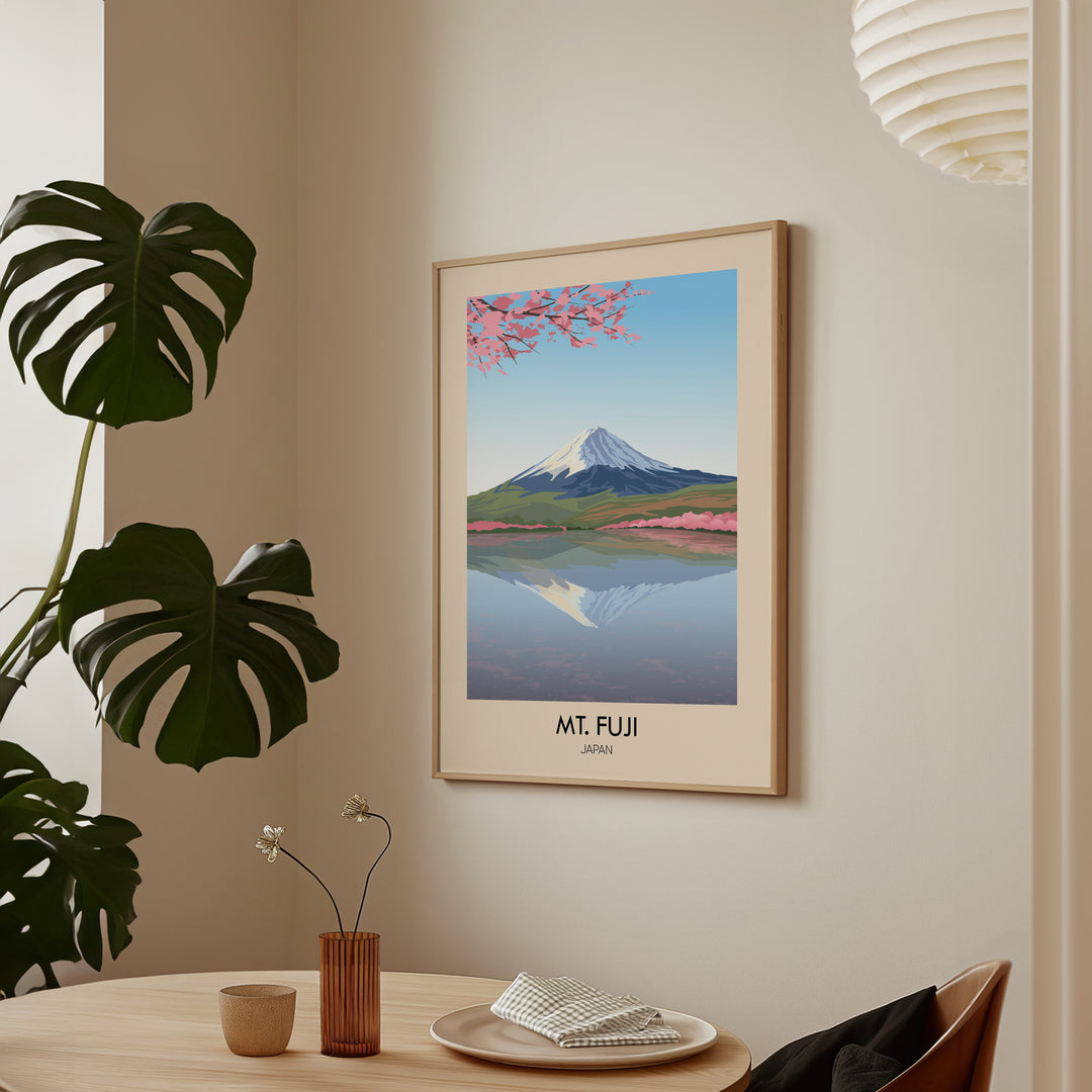 Mt Fuji Japan Travel Poster