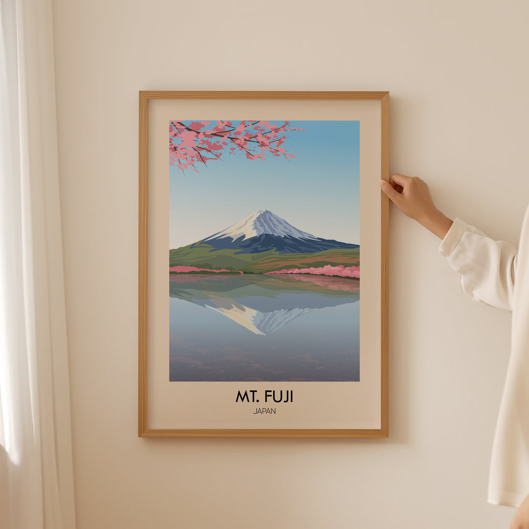 Mt Fuji Japan Travel Poster