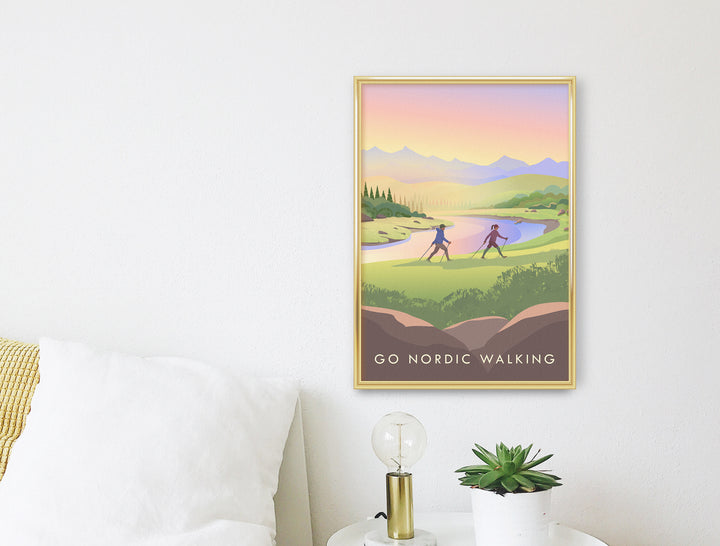 Go Nordic Walking Travel Poster