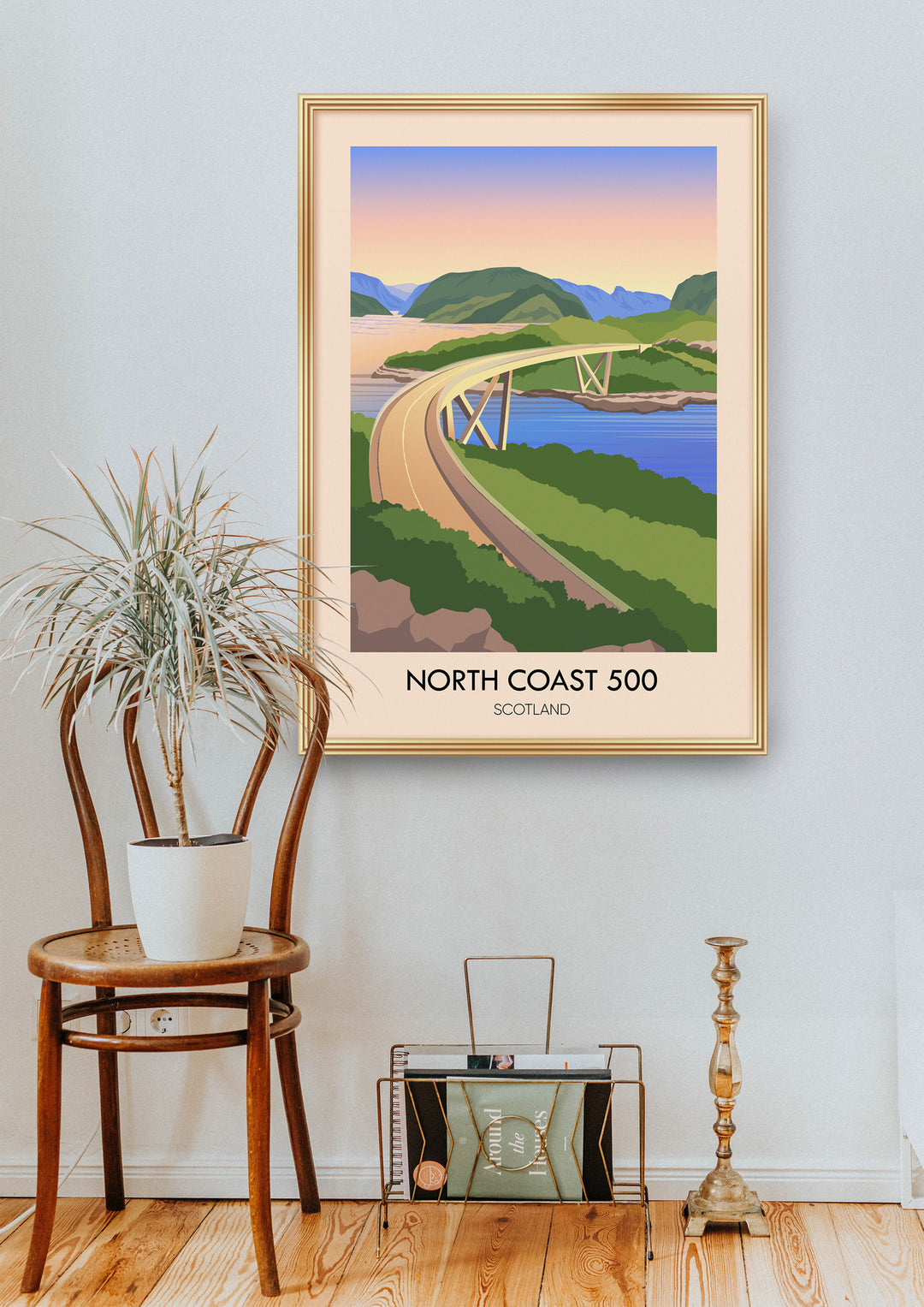 North Coast 500 Scotland Travel Poster