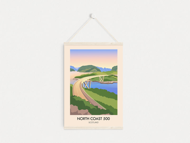 North Coast 500 Scotland Travel Poster